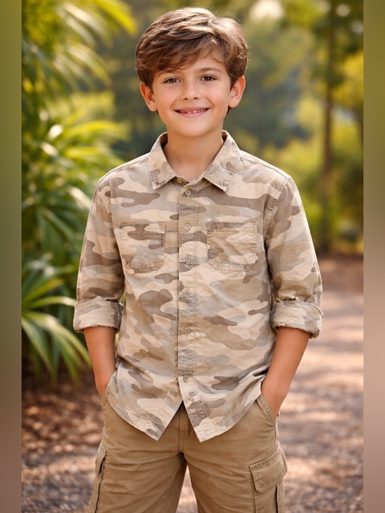 GAP Other - Gap Kids- Kids Camouflage Button-Up Shacket Size Large (10)